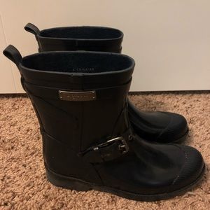 Coach Short Rain boots (Navy Blue)